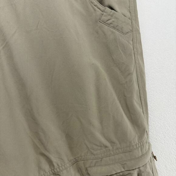 Simms Pants Mens XL Beige Tan Insect Shield Performance Zip Cargo Pocket Fishing - Picture 2 of 10